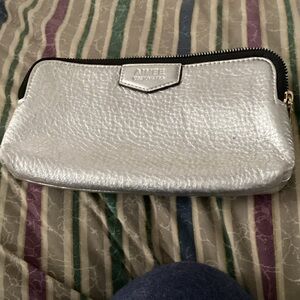 Aimee Kestenberg Metallic Silver Wristlet